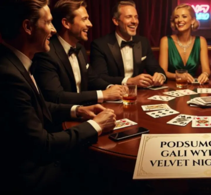 Goście świętujący podczas eleganckiego wieczoru tematycznego